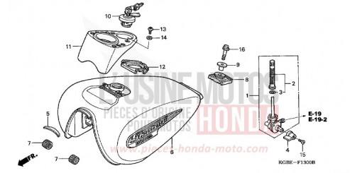 RESERVOIR A CARBURANT VT125C6 de 2006